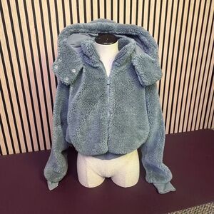 ALO SHERPA BLUE JACKET (LIKE-NEW)!